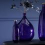 Voir la diapositive 4 : Paris Prix Vase Déco en Verre  Mandie  40cm Mauve