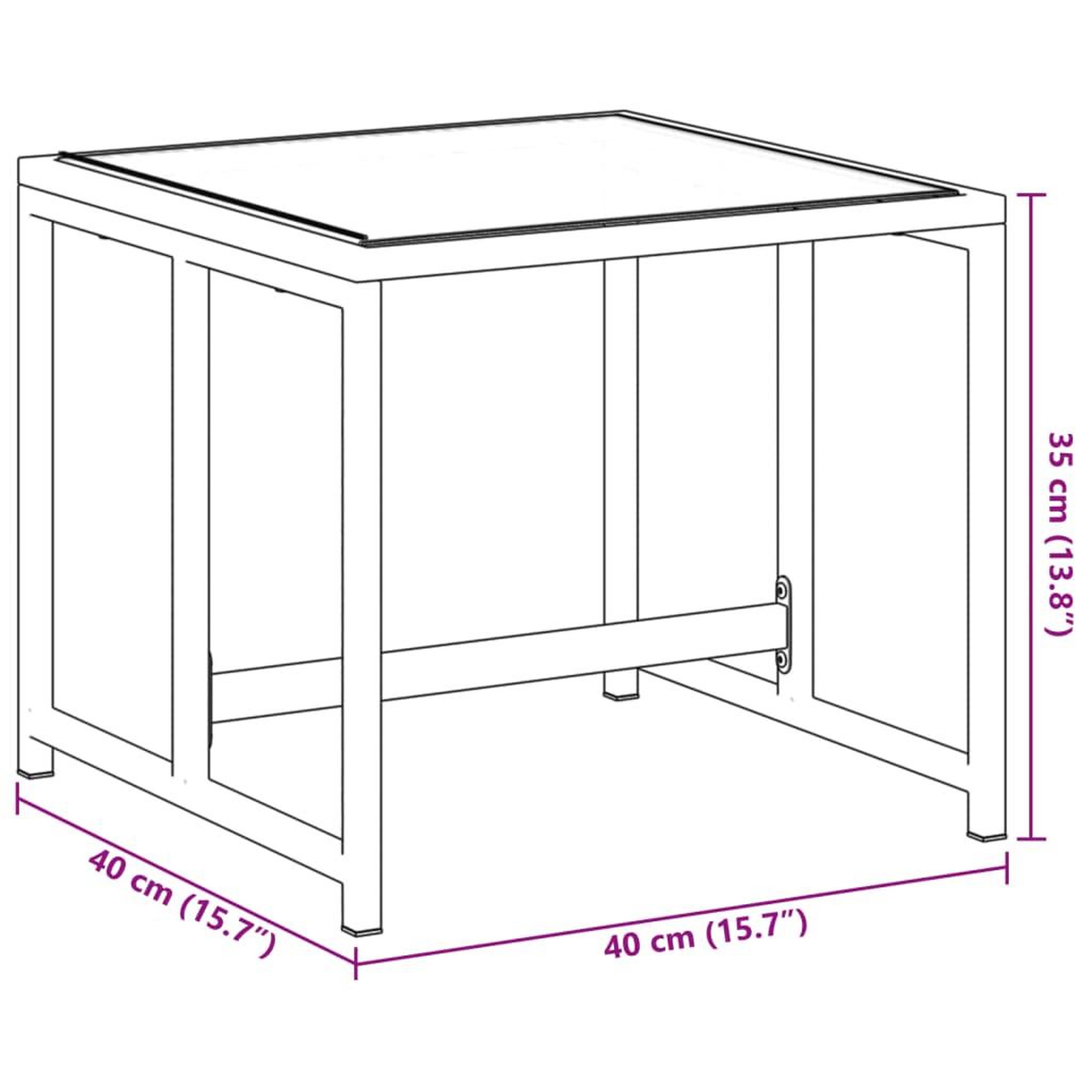 Voir la diapositive 6 : VIDAXL Tabourets de jardin 4 pcs noir acier et textilene