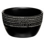 Voir la diapositive 2 : SECRET DE GOURMET Lot de 4 Coupelles en Céramique  Ethnique  10cm Noir & Blanc
