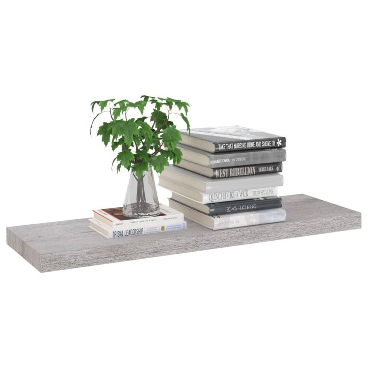 VIDAXL Etagere murale flottante Gris beton 80x23,5x3,8 cm MDF