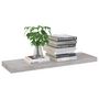 Voir la diapositive 3 : VIDAXL Etagere murale flottante Gris beton 80x23,5x3,8 cm MDF