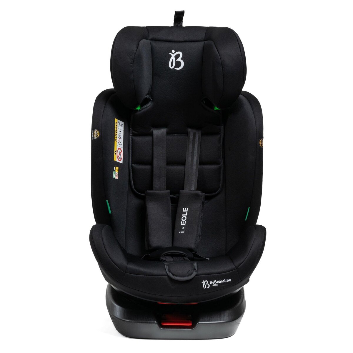 BEBELISSIMO BEBELISSIMO - Siège auto Isofix - pivotant 360 ° - groupe 0+/1/2/3 - (0-36kg) - i-EOLE - noir