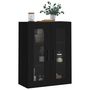 Voir la diapositive 4 : VIDAXL Armoire murale noir 69,5x34x90 cm