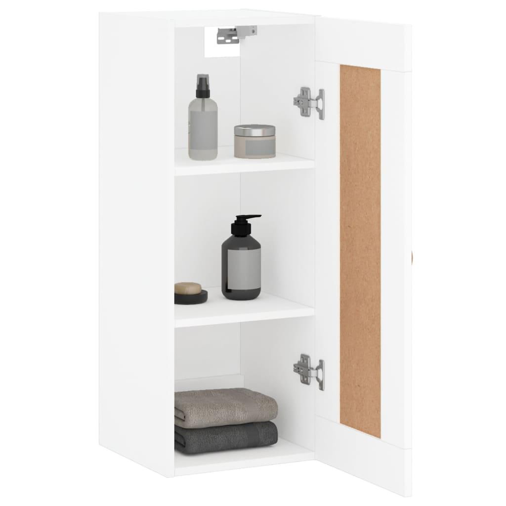 Voir la diapositive 5 : VIDAXL Armoire murale blanc 34,5x34x90 cm bois d'ingenierie