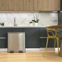 Voir la diapositive 5 : Kitchen move Poubelle de cuisine tri sélectif MAJOR Argent Acier inoxydable 60L
