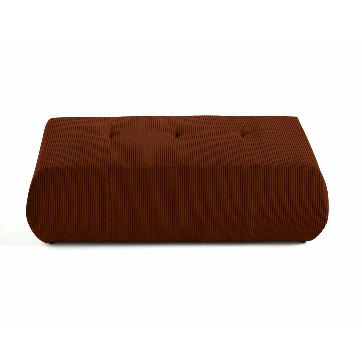LISA DESIGN Onyx - pouf d'appoint - en velours côtelé