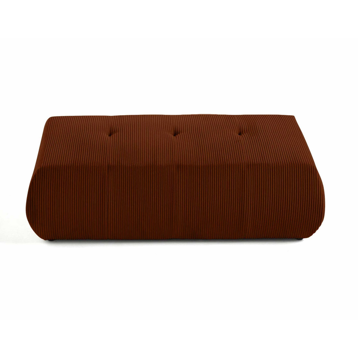 LISA DESIGN Onyx - pouf d'appoint - en velours côtelé