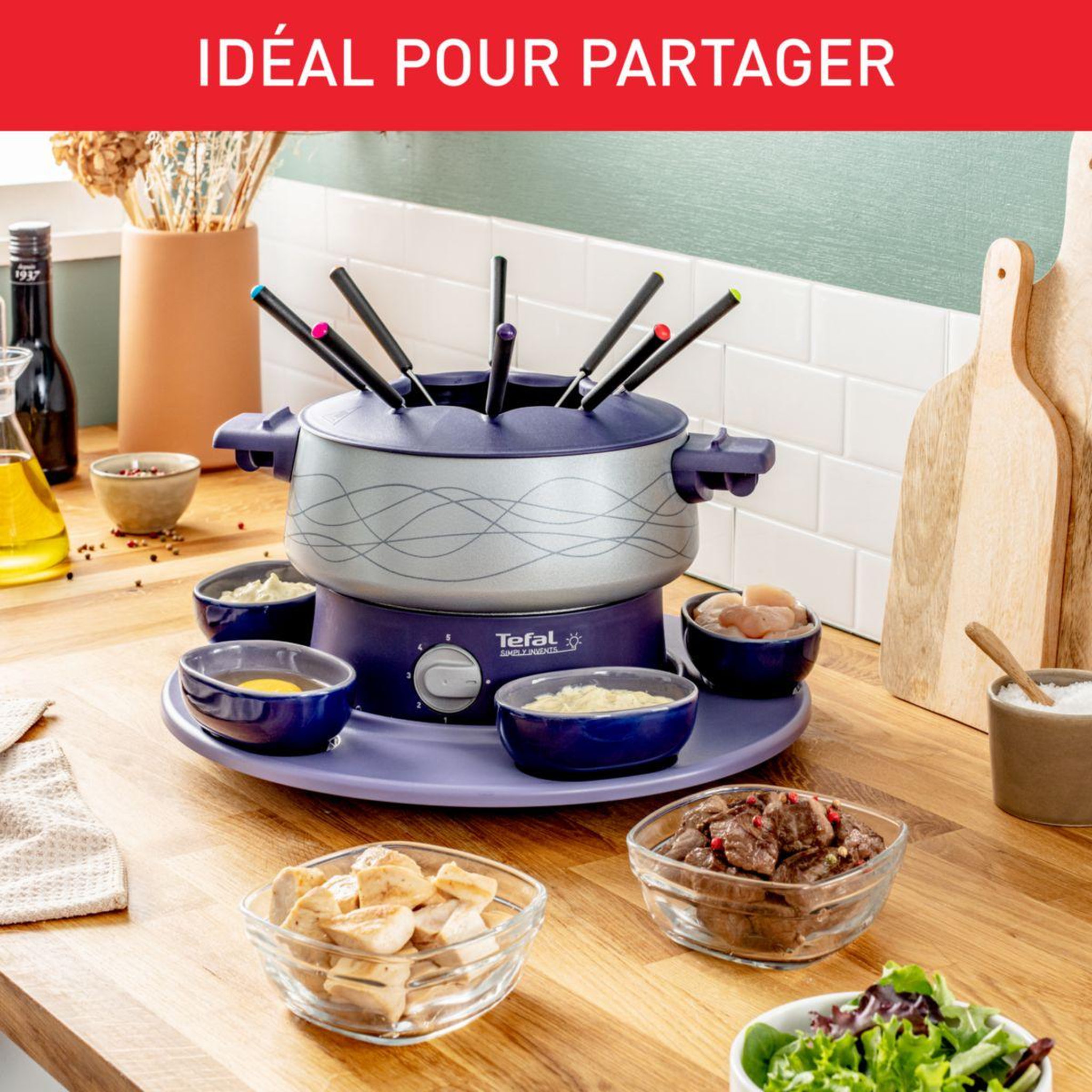 Voir la diapositive 4 : TEFAL Fondue SIMPLY IVENT EF351412