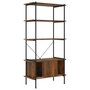 Voir la diapositive 3 : VIDAXL Etagere a 5 niveaux armoire 80x40x163cm Acier bois d'ingenierie