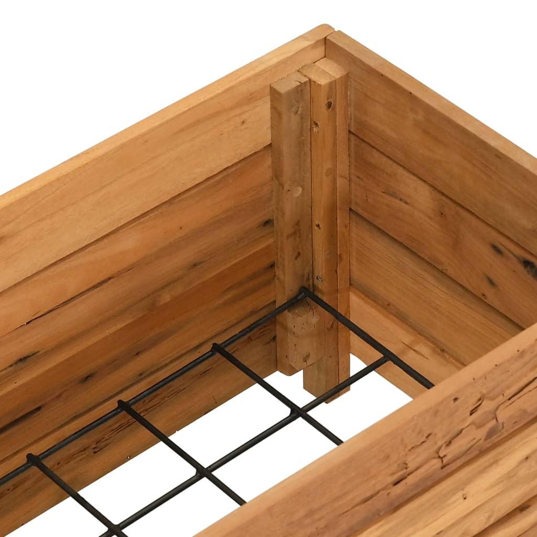 Voir la diapositive 5 : VIDAXL Lit sureleve 100x40x38 cm bois de teck recycle et acier