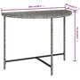 Voir la diapositive 6 : VIDAXL Table de jardin Gris 100x50x75 cm Resine tressee