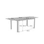 Voir la diapositive 4 : SWEEEK Table de jardin SEATTLE extensible aluminium, 6 places, 155 / 218,5 x 89 x 75 cm