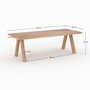 Voir la diapositive 4 : Rendez vous déco Table de jardin en bois de teck recyclé 10 personnes-Molo