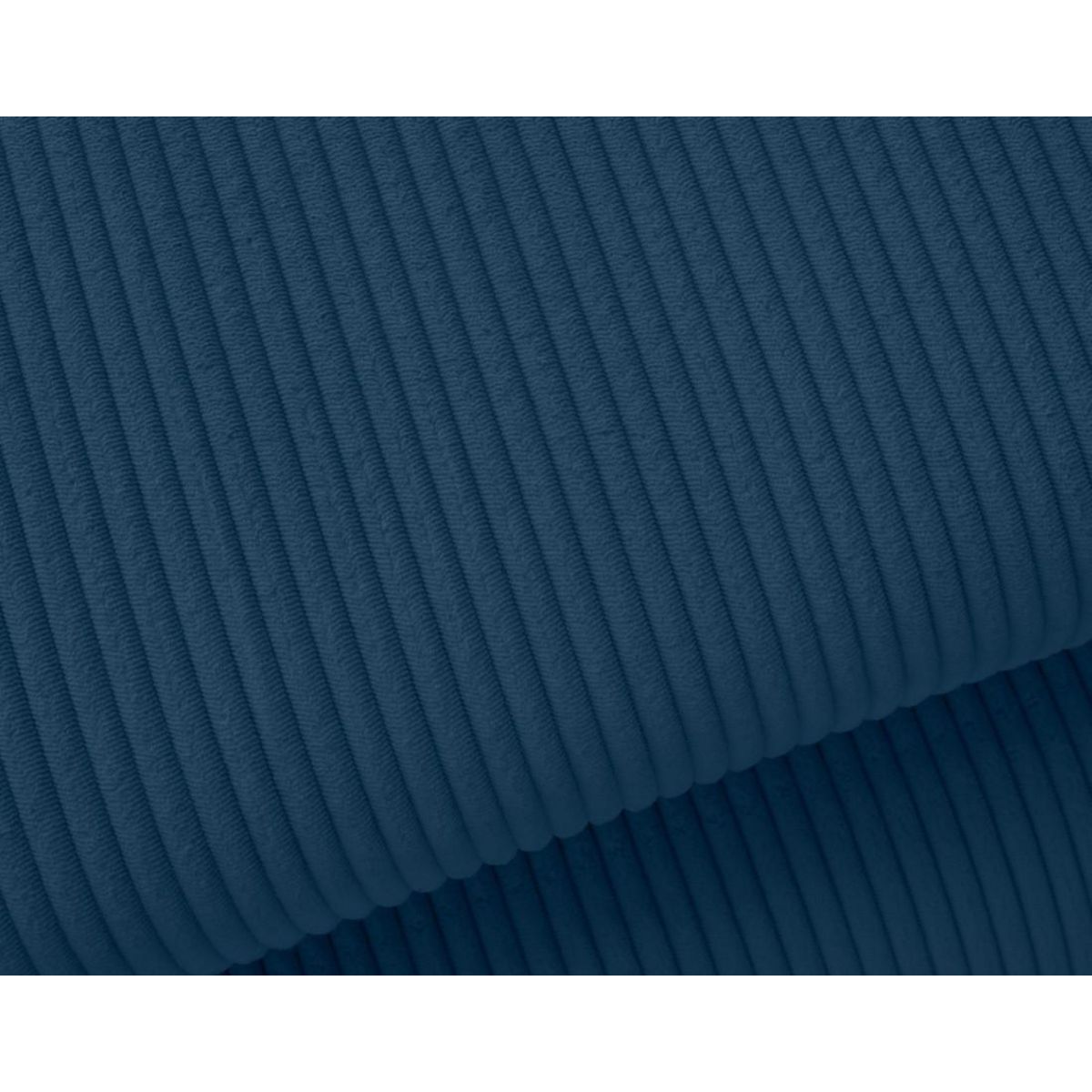 BEST MOBILIER Lisbona - canapé d'angle droit 5 places convertible avec têtières en velours côtelé