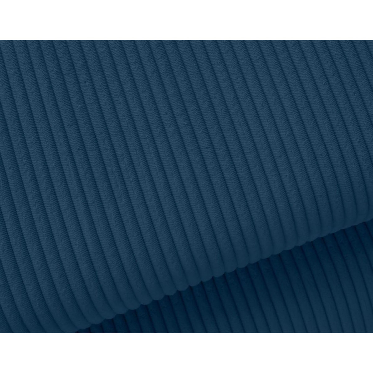 BEST MOBILIER Lisbona - canapé d'angle droit 5 places convertible avec têtières en velours côtelé