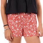 Only Short  à Motifs Femme Only Nova Life. Coloris disponibles : Rouge
