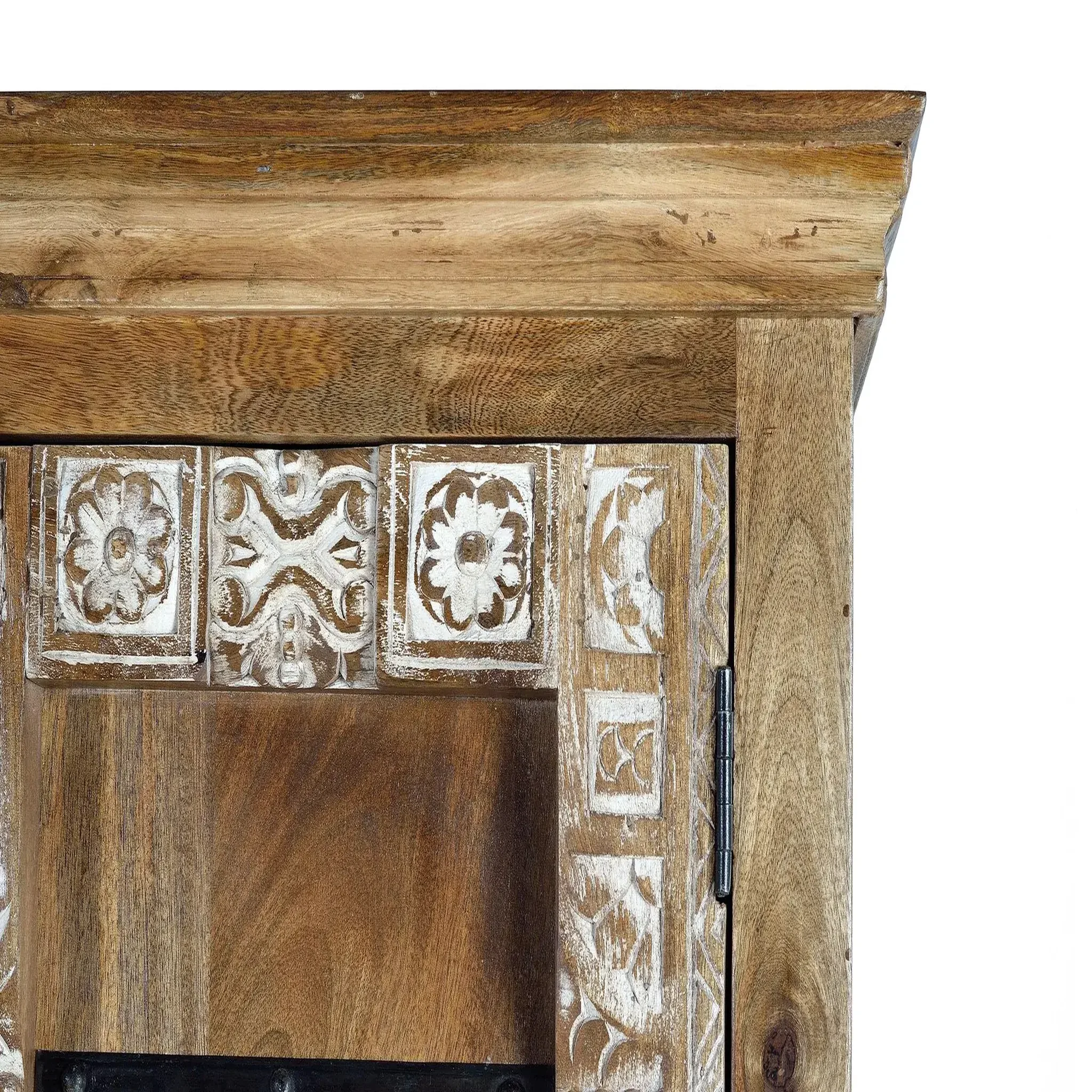 Voir la diapositive 3 : GINER Y COLOMER SL Armoire en bois de manguier 100cm style rustique moderne