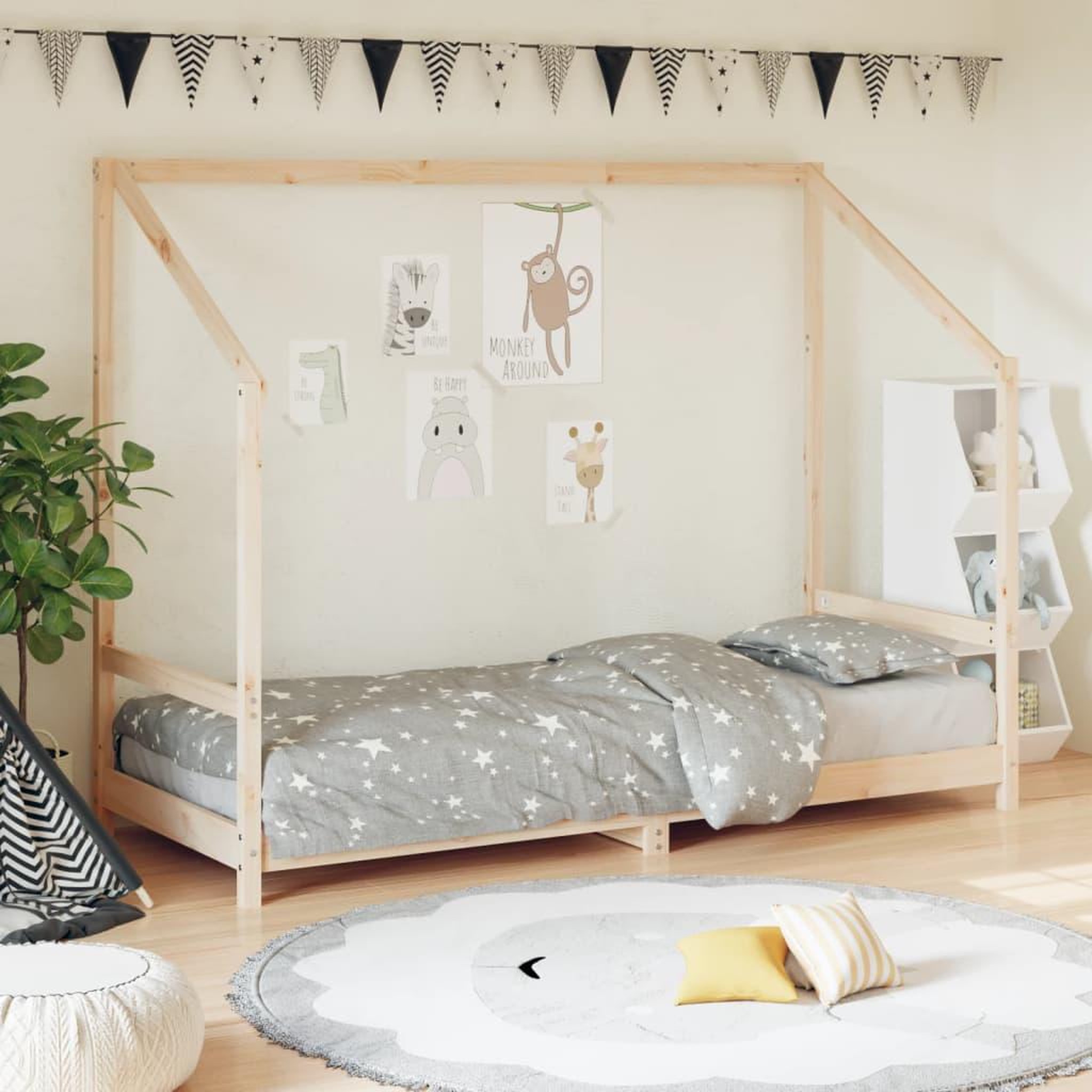 VIDAXL Cadre de lit pour enfants 80x200 cm bois de pin massif