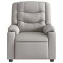 Voir la diapositive 5 : VIDAXL Fauteuil de massage inclinable electrique gris nuage tissu