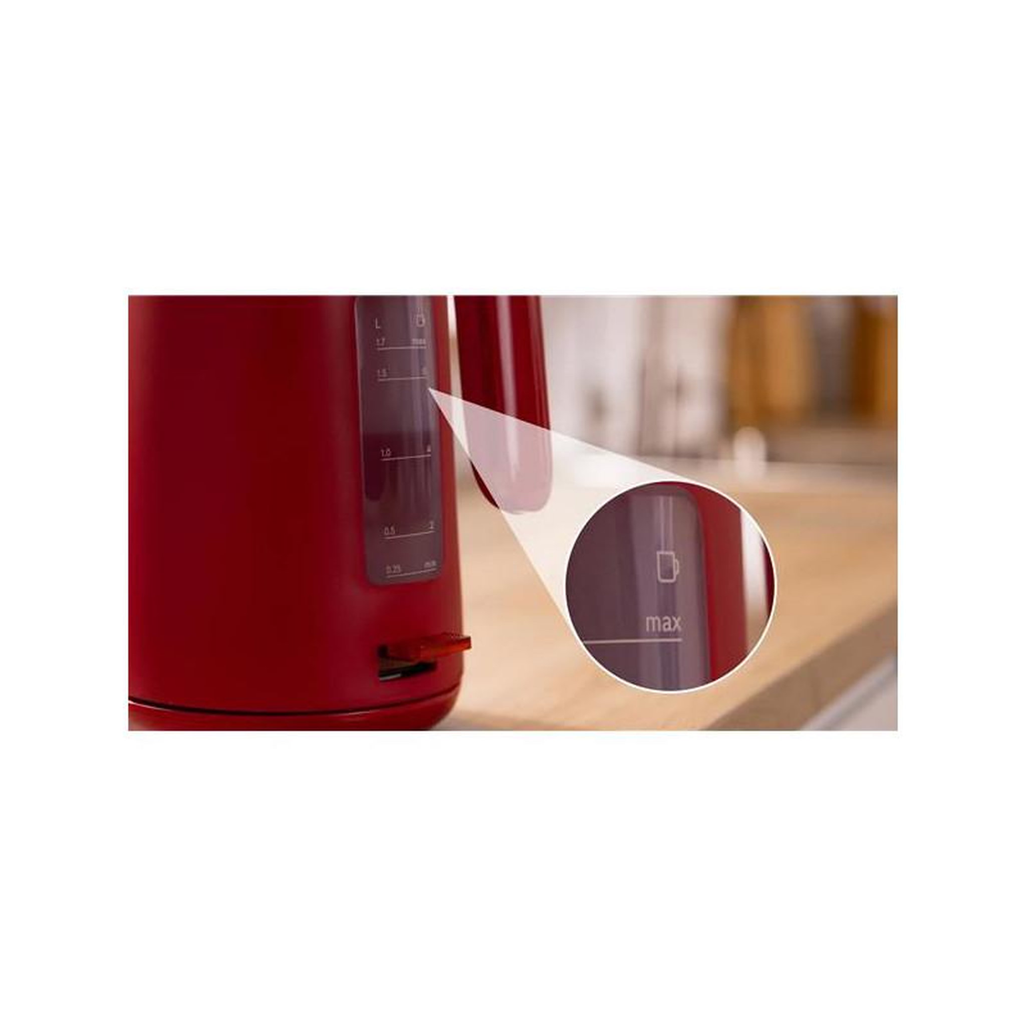 Voir la diapositive 3 : BOSCH Bouilloire électrique 1.7l 2400w rouge - twk2m164