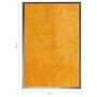Voir la diapositive 6 : VIDAXL Paillasson lavable Orange 40x60 cm