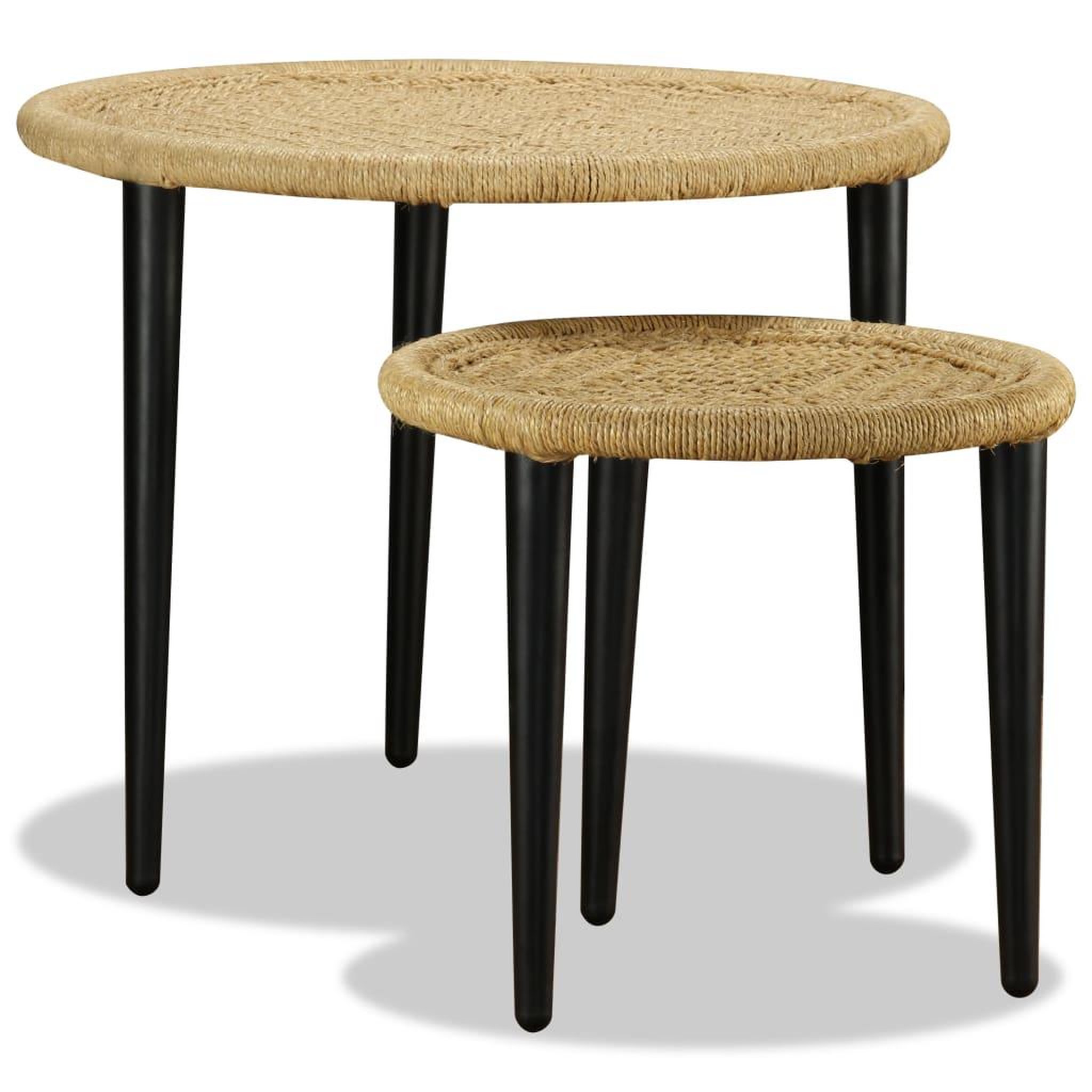 Voir la diapositive 4 : VIDAXL Table basse 2 pcs jute naturelle