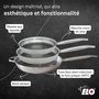 Voir la diapositive 3 : ELO Lot de 3 Poêles Elo Relief Solutions 24, 28 et 32 cm sans PFAS