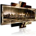 Paris Prix Tableau Imprimé  New York : Starry Night Sepia. Coloris disponibles : Multicolore