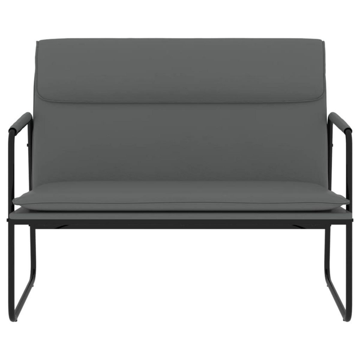 VIDAXL Banc Gris 100x64x80 cm Similicuir