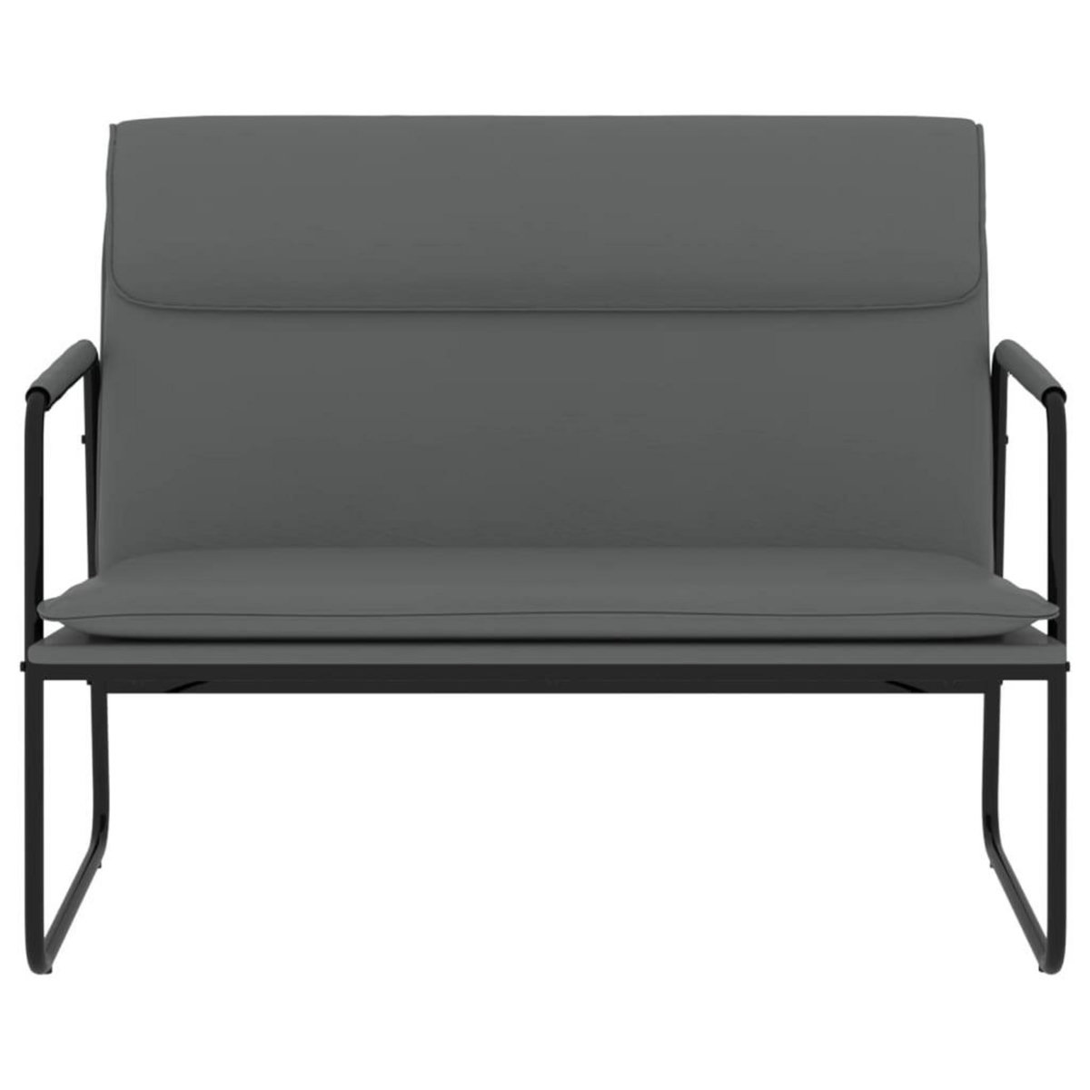 VIDAXL Banc Gris 100x64x80 cm Similicuir