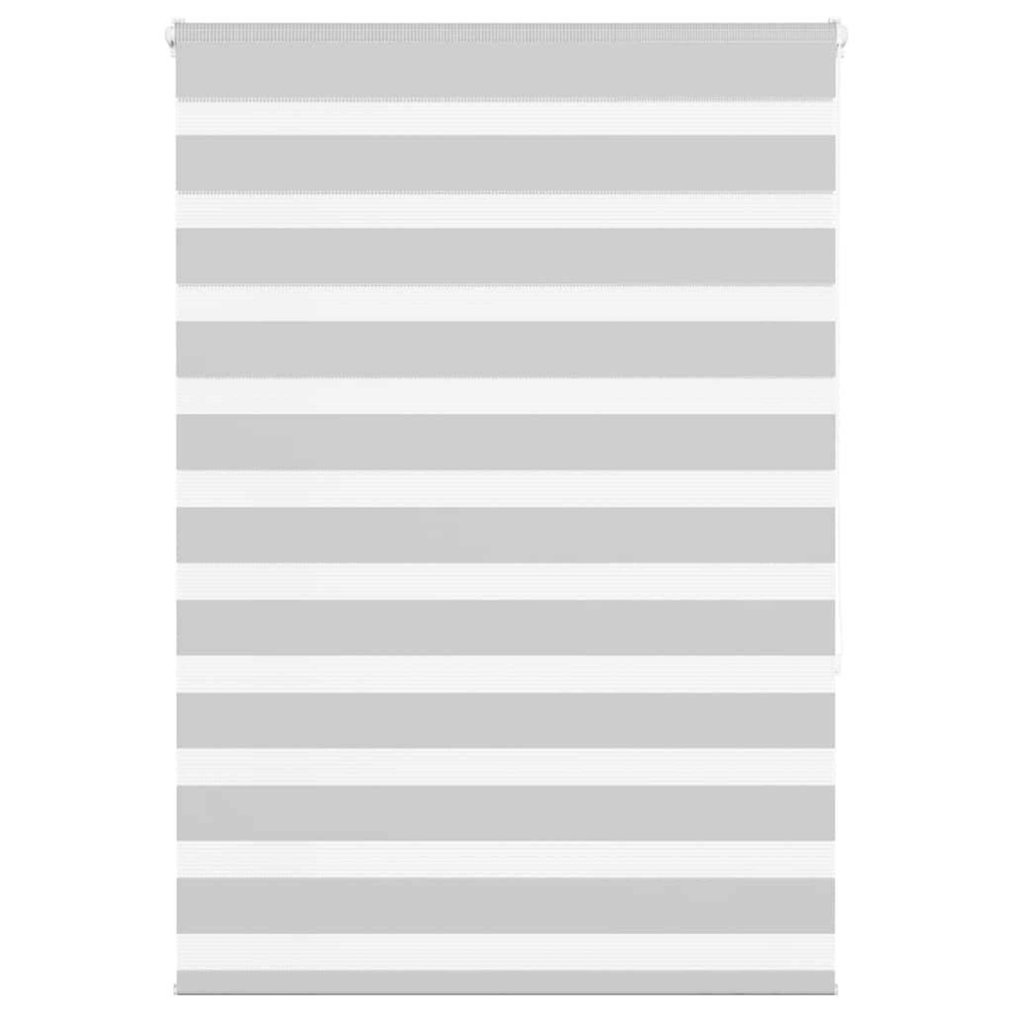 VIDAXL Store zebre gris clair largeur du tissu 95,9 cm polyester