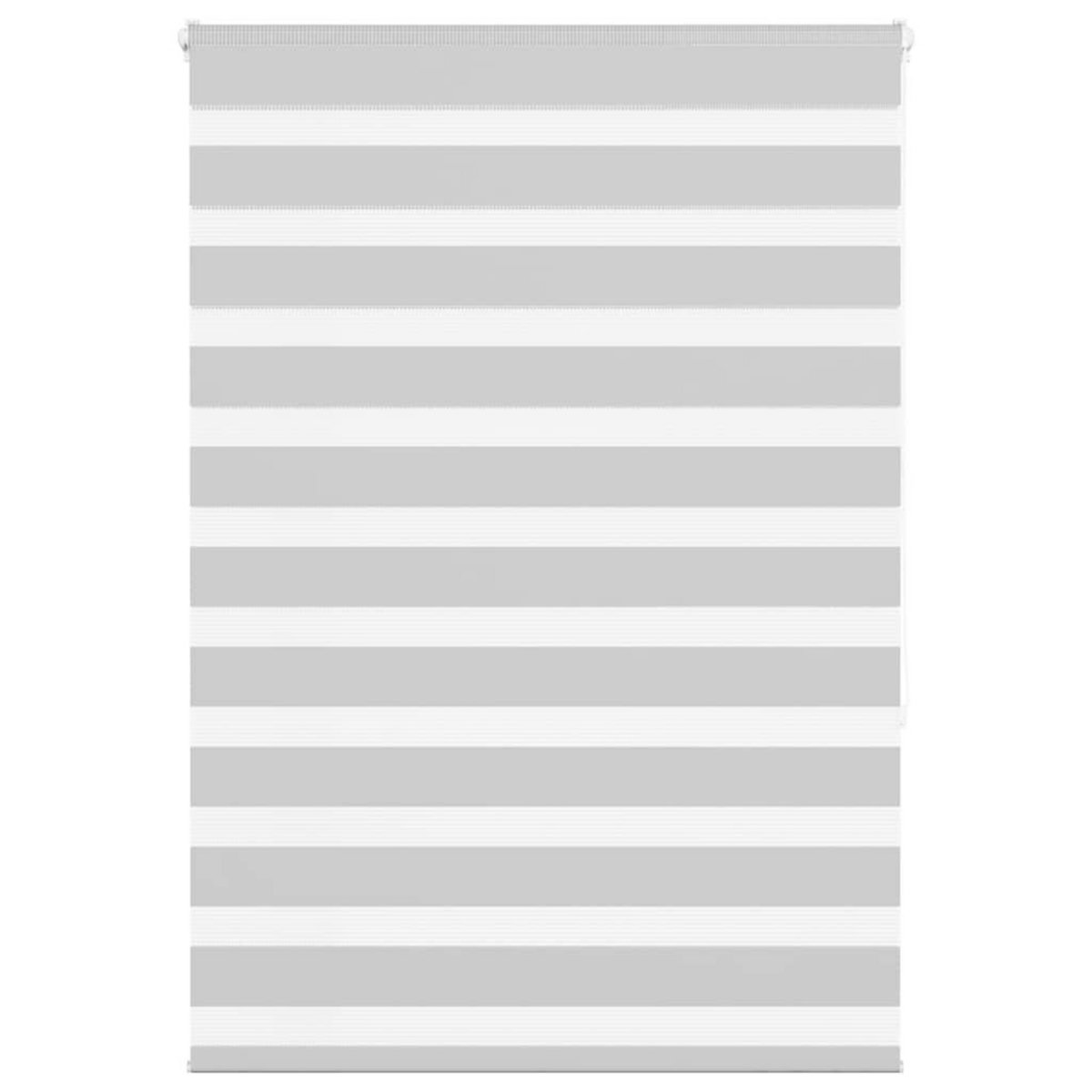 VIDAXL Store zebre gris clair largeur du tissu 95,9 cm polyester