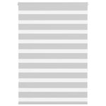 VIDAXL Store zebre gris clair largeur du tissu 95,9 cm polyester