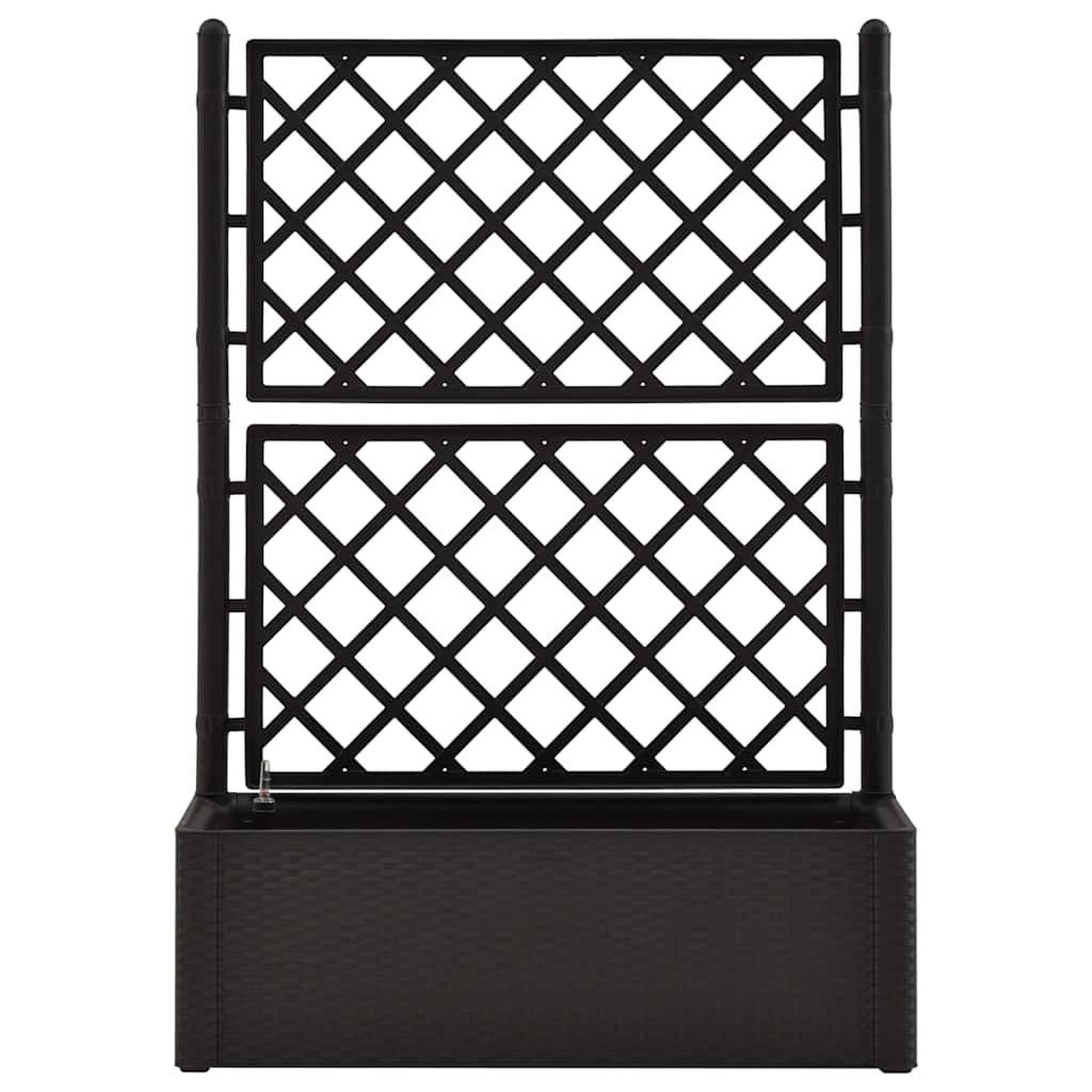 Voir la diapositive 5 : VIDAXL Lit sureleve de jardin treillis systeme d'arrosage Anthracite