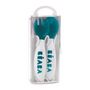 Voir la diapositive 2 : BEABA BEABA, Set de 2 couverts ergonomiques 2eme âge, Windy Blue