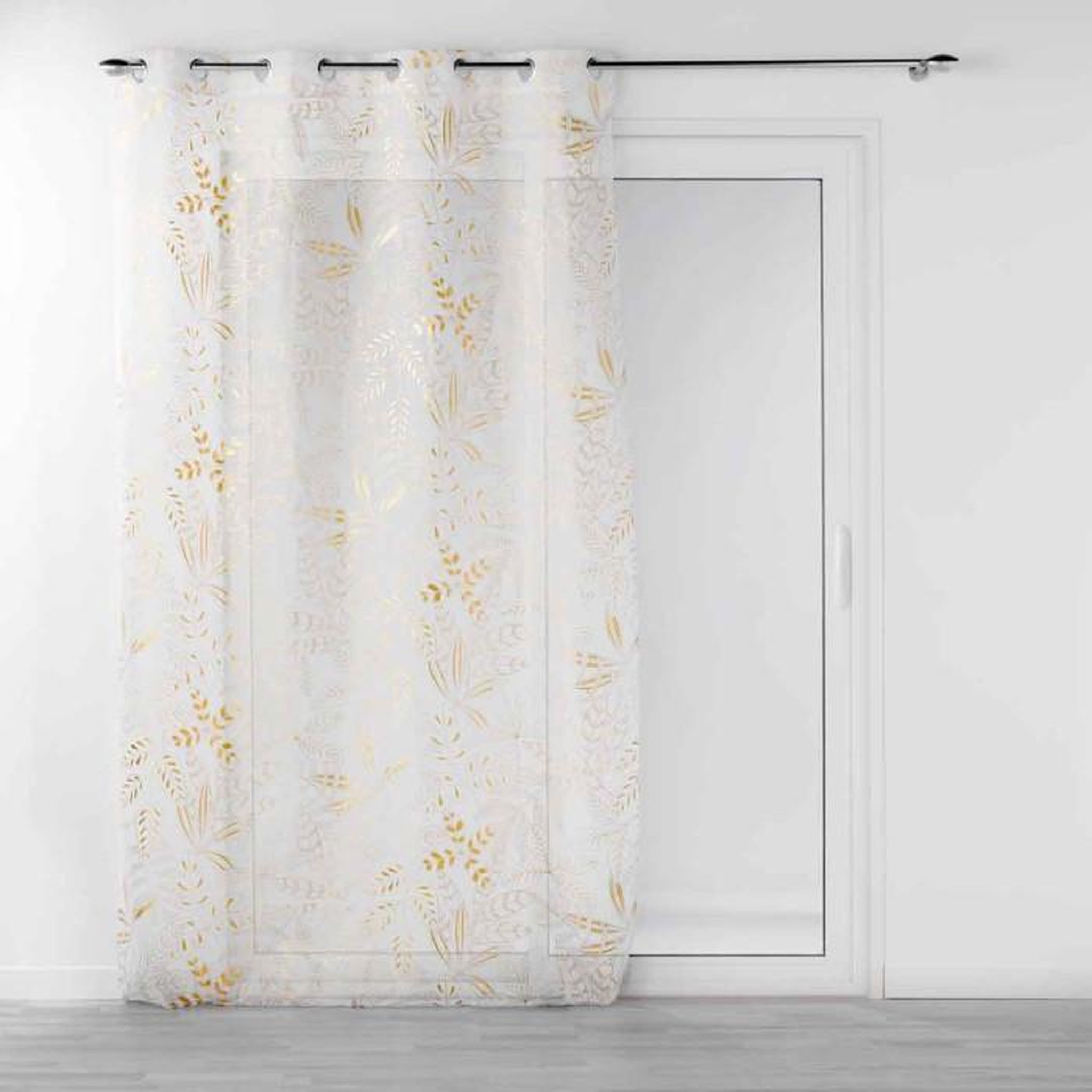 Voir la diapositive 1 : Paris Prix Rideau Voilage à Œillets  Belflor  140x280cm Blanc