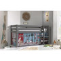 Voir la diapositive 2 : Paris Prix Lit Enfant Surélevé  Pino Pet Shop  90x200cm Gris