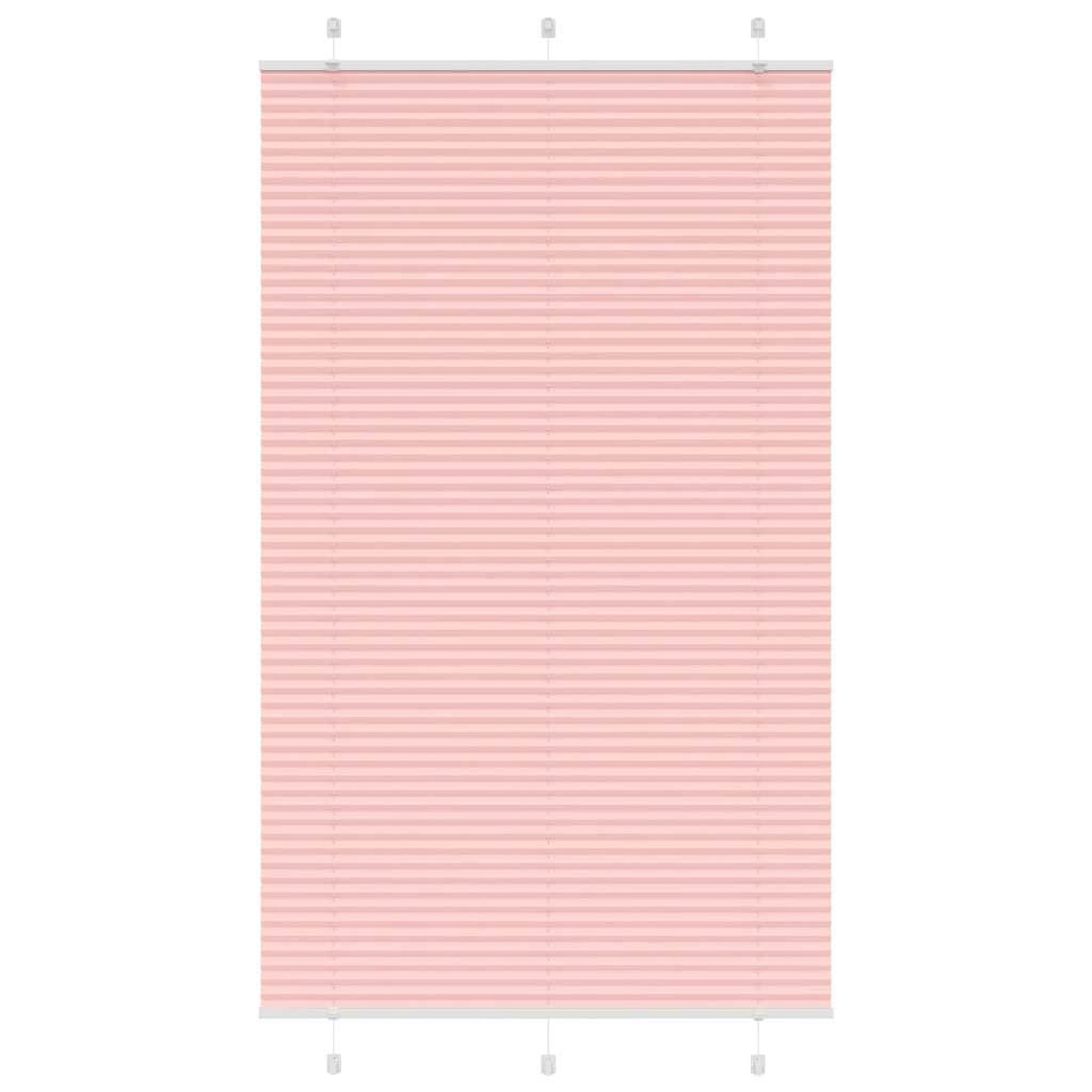 VIDAXL Store plisse rose 120x200 cm largeur du tissu 119,4cm polyester