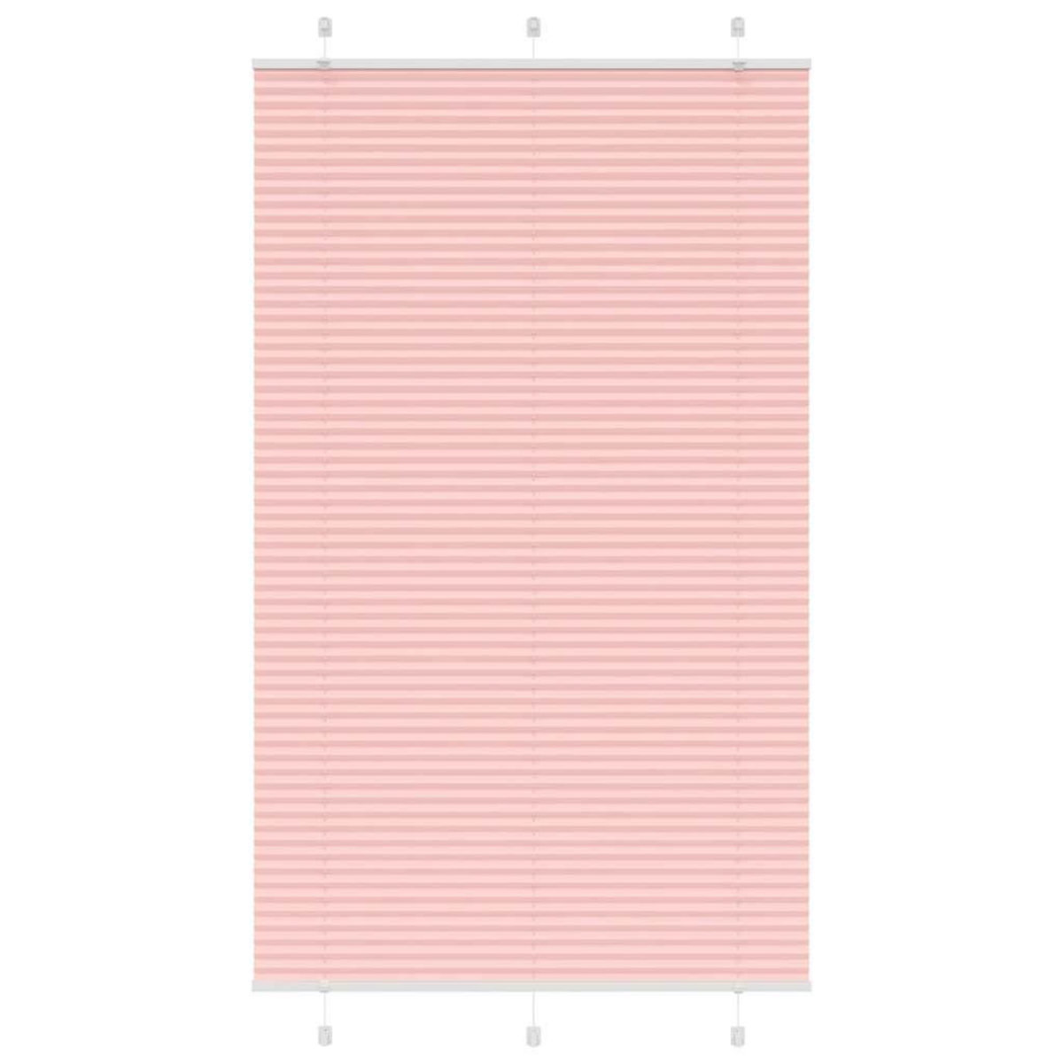 VIDAXL Store plisse rose 120x200 cm largeur du tissu 119,4cm polyester