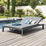 Voir la diapositive 2 : HESPERIDE Lit de piscine double Evasion en aluminium