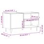 Voir la diapositive 6 : VIDAXL Armoire a disques chene fume 85x38x48 cm bois d'ingenierie