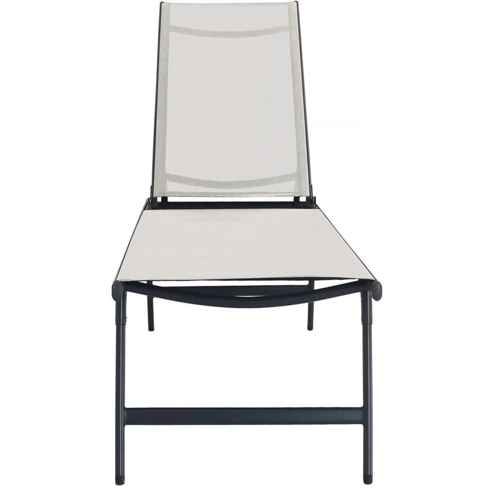 Voir la diapositive 4 : Habitat et Jardin Lot de 2 bains de soleil en métal  sublima  - 180 x 54 x 104 cm - beige