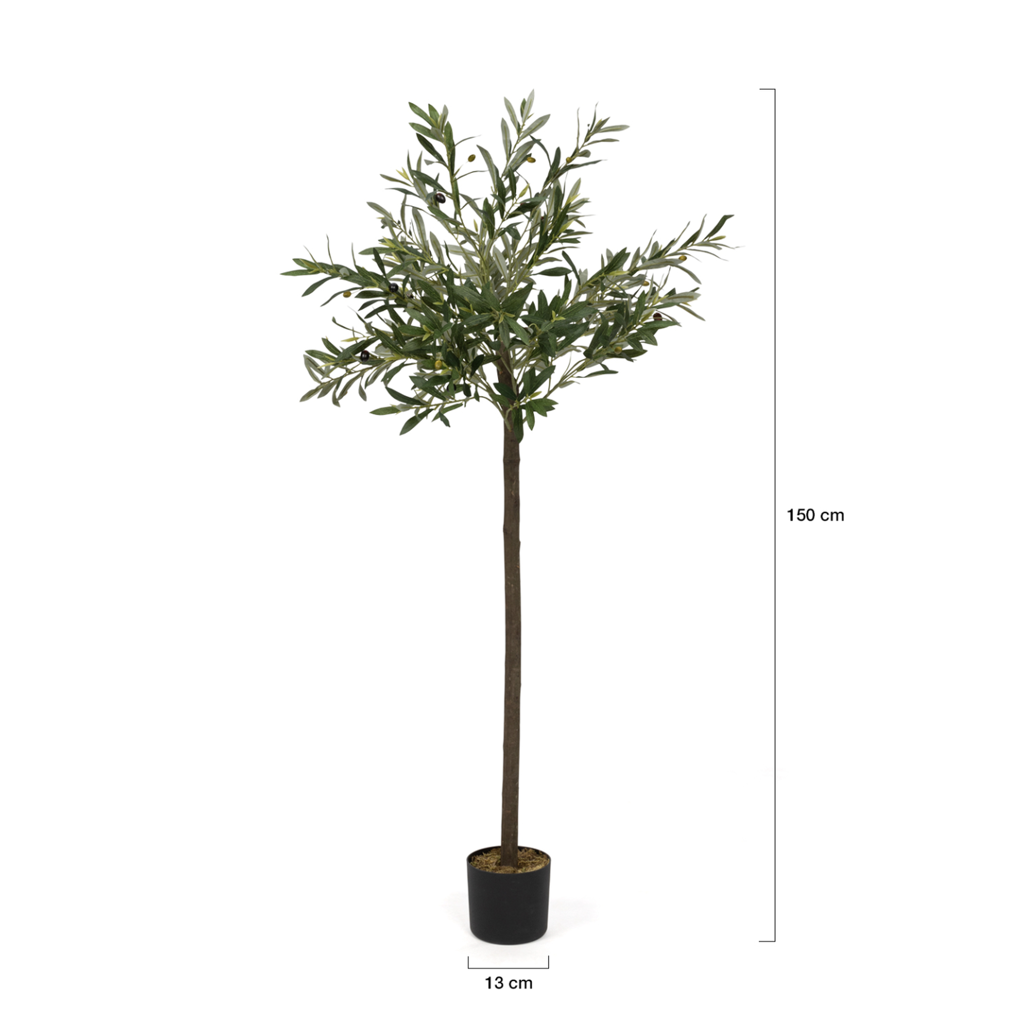 Voir la diapositive 3 : ID MARKET Olivier artificiel hauteur 150 cm