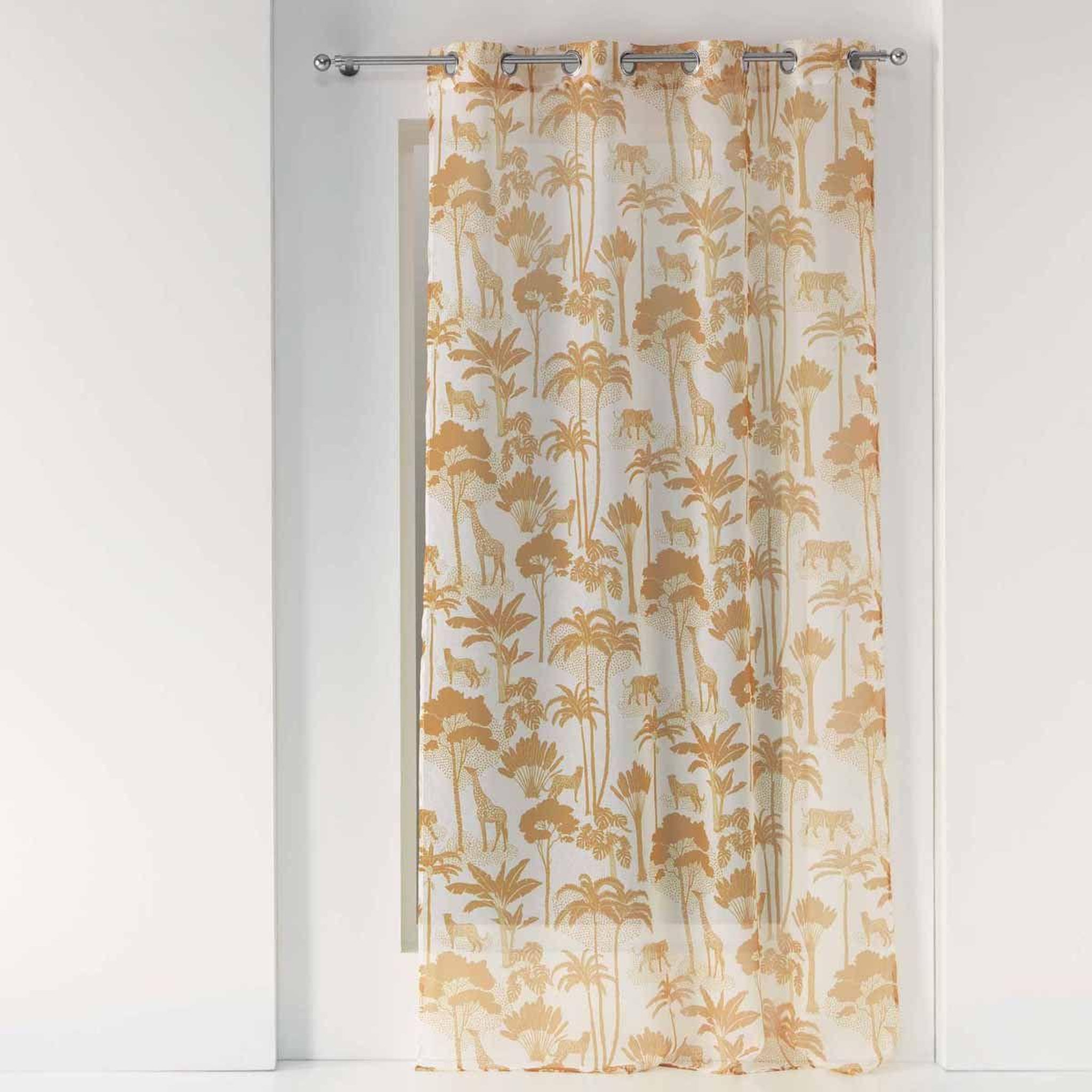 Voir la diapositive 1 : Douceur d'Intérieur Rideau Voilage à Œillets  Manapany  140x240cm Jaune