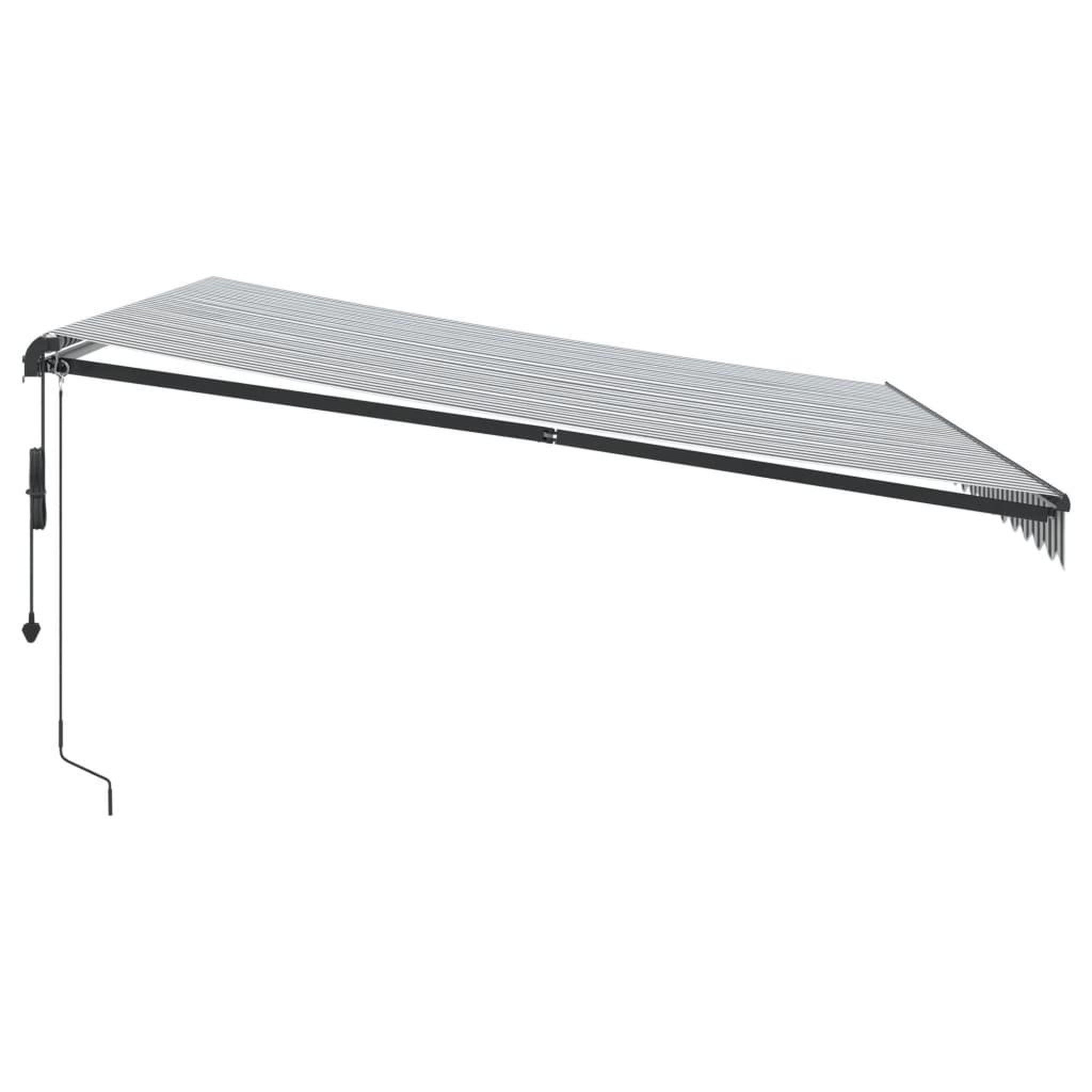 Voir la diapositive 5 : VIDAXL Auvent retractable automatique avec LED anthracite et blanc