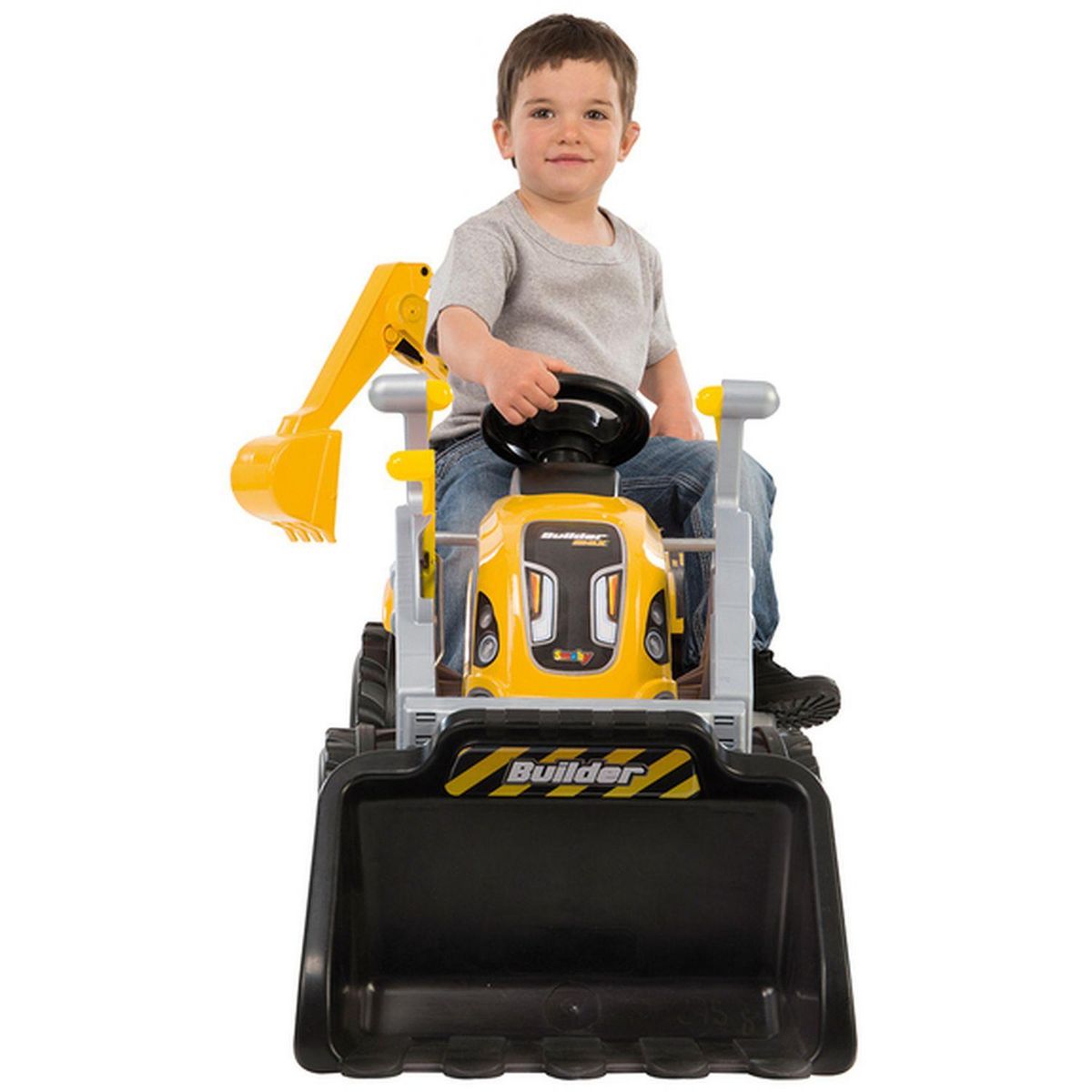 SMOBY Tracteur Builder Max avec remorque