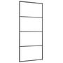 Voir la diapositive 5 : VIDAXL Porte coulissante kit de quincaillerie noir 90x205 cm verre ESG