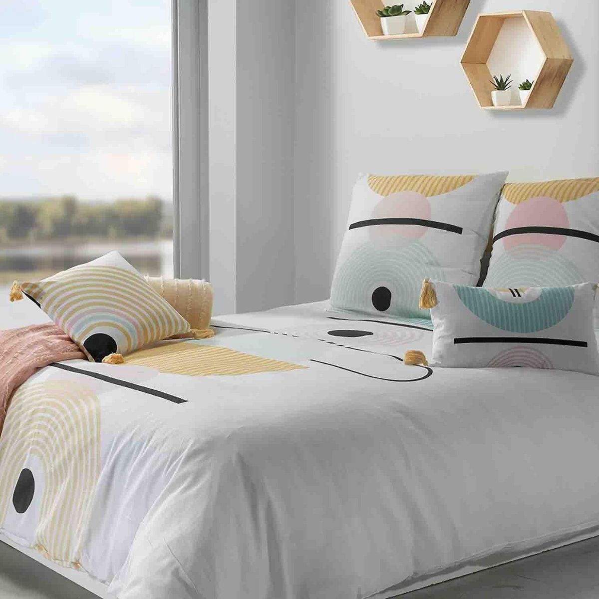 Les Ateliers du Linge Parure housse de couette 100% coton 47fils siano