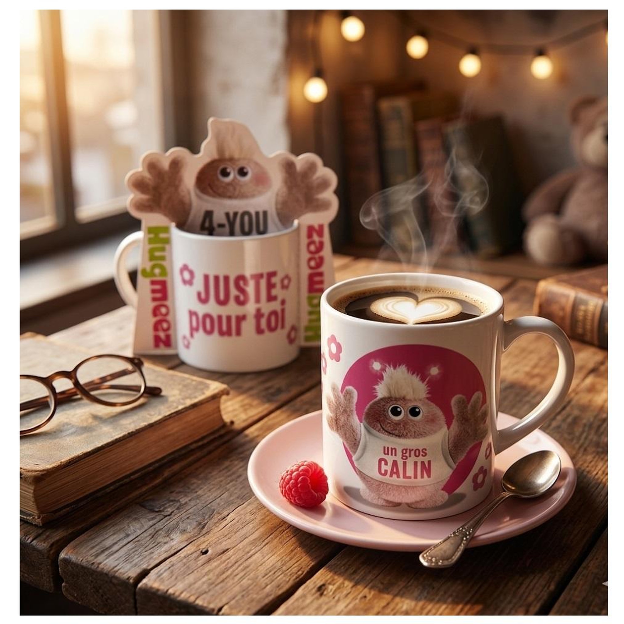 Voir la diapositive 3 : Eden Mug en céramique hugmeez juste pour toi un calin