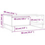 Voir la diapositive 6 : VIDAXL Table basse blanc 90x60x35 cm bois d'ingenierie